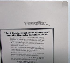 1926 Ford 1 Ton Truck Model T Express Body Open Cab Ad Proof