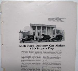 1926 Ford Model T Light Delivery Car Ad  Proof