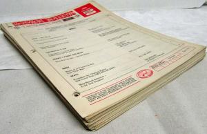 1968 Lincoln Mercury Division Service Bulletins Lot - 1968 Series