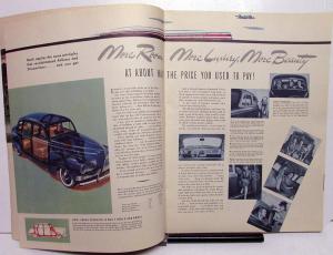 1941 Nash Ambassador Six Eight 600 Series Color Prestige Sales Brochure Original