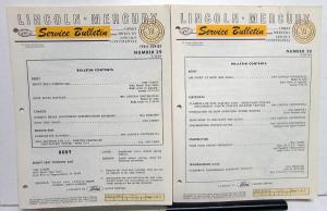 1964 Lincoln Mercury Division Service Bulletins Lot - 1964 Series