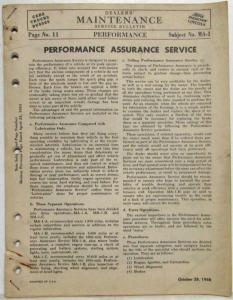 1948 Ford Lincoln Mercury Dealers Maintenance Service Bulletin Updates