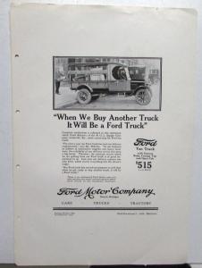 1926 Ford Model T Ton Truck Express Canopy Top Open Cab Ad Proof