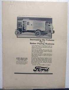 1925 Ford Model T One Ton Chassis Delivery Ad Proof