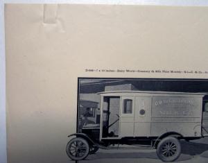 1925 Ford Model T One Ton Chassis Delivery Ad Proof