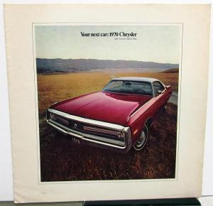 1970 Chrysler New Yorker Town & Country 300 Newport Custom Large Brochure