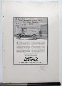 1924 Ford Model T Trucks Delivery Ad Proof
