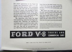 1937 Ford V8 Trucks & Commercial Cars Model Laundry Ad Proof