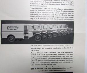 1936 Ford V8 Trucks & Commercial Cars Bread Truck Ad Proof