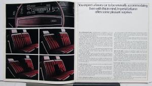 1970 Chrysler Imperial LeBaron Crown XL Color Sales Brochure Original