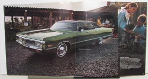 1972 Chrysler Imperial New Yorker Town & Country Newport XL Sales Brochure