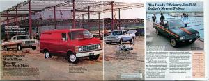 1979 Dodge Pickup Trucks D50 Kary Maxi Vans Sales Brochure Original