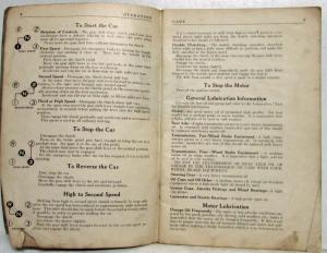 1925 Studebaker Standard Six Owners Manual