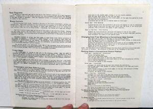 1934 Studebaker Commander Owners Manual Reproduction