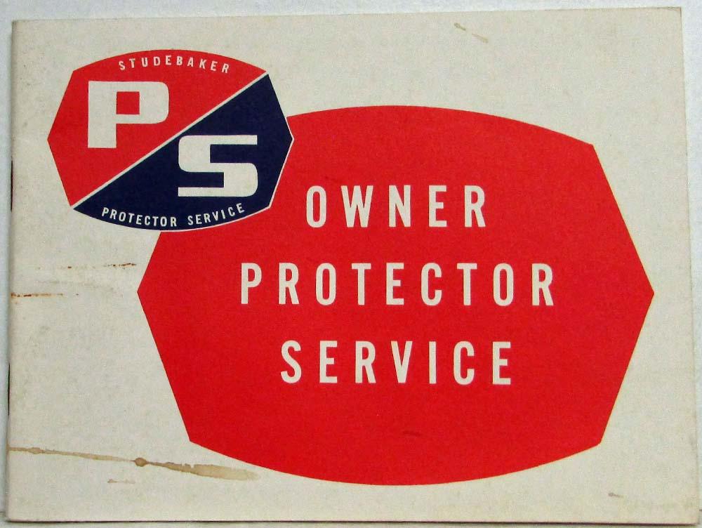 1965 Studebaker Owner Protector Service Book