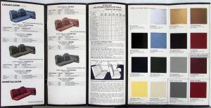 1980 Pontiac Firebird Lemans Grand Prix Color Paint Chips Interior Brochure