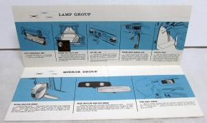 1958 Pontiac Dealer Accessories Sales Brochure Mirrors Lamps Radios Speakers