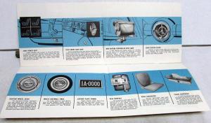 1958 Pontiac Dealer Accessories Sales Brochure Mirrors Lamps Radios Speakers