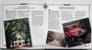 1992 Jeep Jamboree USA Guidebook Locations Dates Original Brochure