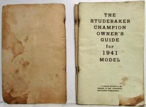 1941 Studebaker Champion Owners Manual