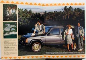 1988 Jeep Wrangler Cherokee Wagoneer Hawaii Resort & Fashion AD in Vogue