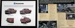 2002 GMC Sierra & 1999 Sierra Concept Professional Trucks Sales Sheet & Folder