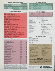 1992 Jeep Cherokee Fleet Police Emergency Vehicle Sales Folder Brochure Original