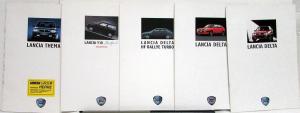 1988 1989 Lancia Delta HF Turbo Thema Y10 GERMAN Text Lot of 6 Sales Brochures