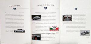 1988 1989 Lancia Delta HF Turbo Thema Y10 GERMAN Text Lot of 6 Sales Brochures