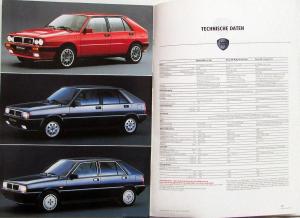 1988 1989 Lancia Delta HF Turbo Thema Y10 GERMAN Text Lot of 6 Sales Brochures