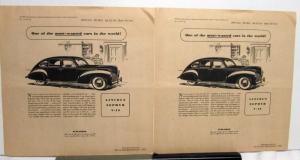 1940 Lincoln Zephyr Car V12 Most Wanted Car Ad Proof