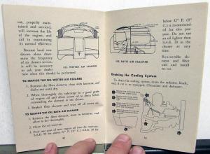 1952 Studebaker Commander Owners Manual