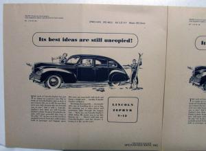 1940 Lincoln Zephyr V12 Sedan Best Ideas Ad Proof
