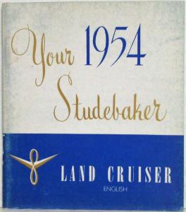 1954 Studebaker Land Cruiser Owners Manual - Export Version - English