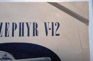 1940 Lincoln Zephyr V12 Sedan Greater In Size Style Beauty Ad Proof