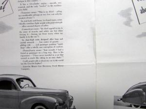 1940 Lincoln Car Zephyr V 12 Coupe The New Yorker Ad Proof