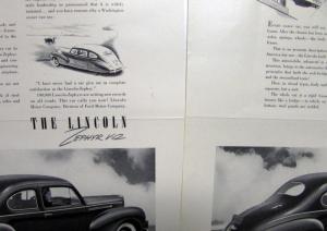 1940 Lincoln Car Zephyr V 12 Coupe Time Magazine Ad Proof