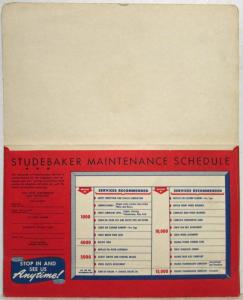 1956 Studebaker Record and Maintenance Folder