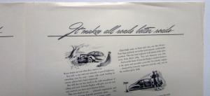 1940 Lincoln Ford Car Zephyr V12 Coupe All Roads Ad Proof