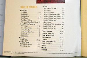 2002 Ford Lincoln Mercury Volvo Mazda Think Fleet Guide Sales Brochure Original