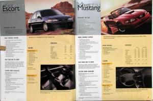 2002 Ford Lincoln Mercury Volvo Mazda Think Fleet Guide Sales Brochure Original