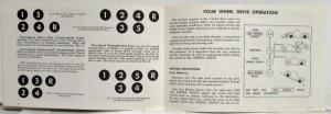 1961 Studebaker 6E Series Trucks Owners Manual - Champ and Transtar - Export