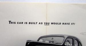 1939 Lincoln Zephyr V12 Sedan Ad Proof As You would Have It