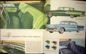 1958 Pontiac Bonneville Chieftain Super Star Chief Sales Brochure NOS