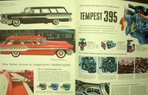 1958 Pontiac Bonneville Chieftain Super Star Chief Sales Brochure NOS