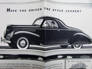 1939 Lincoln Zephyr Coupe V12 Have You Driven Ad Proof
