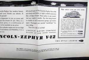 1939 Lincoln Zephyr Coupe V12 Have You Driven Ad Proof