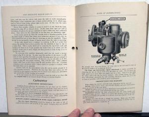 1918 Westcott Series 18 Owners Manual Book of Instructions