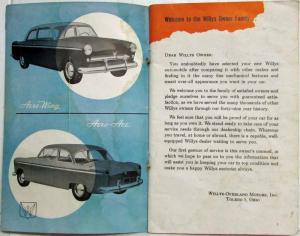 1952 Willys Aero Owners Manual - Aero-Wing Aero-Ace