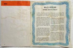1952 Willys Aero Owners Manual - Aero-Wing Aero-Ace